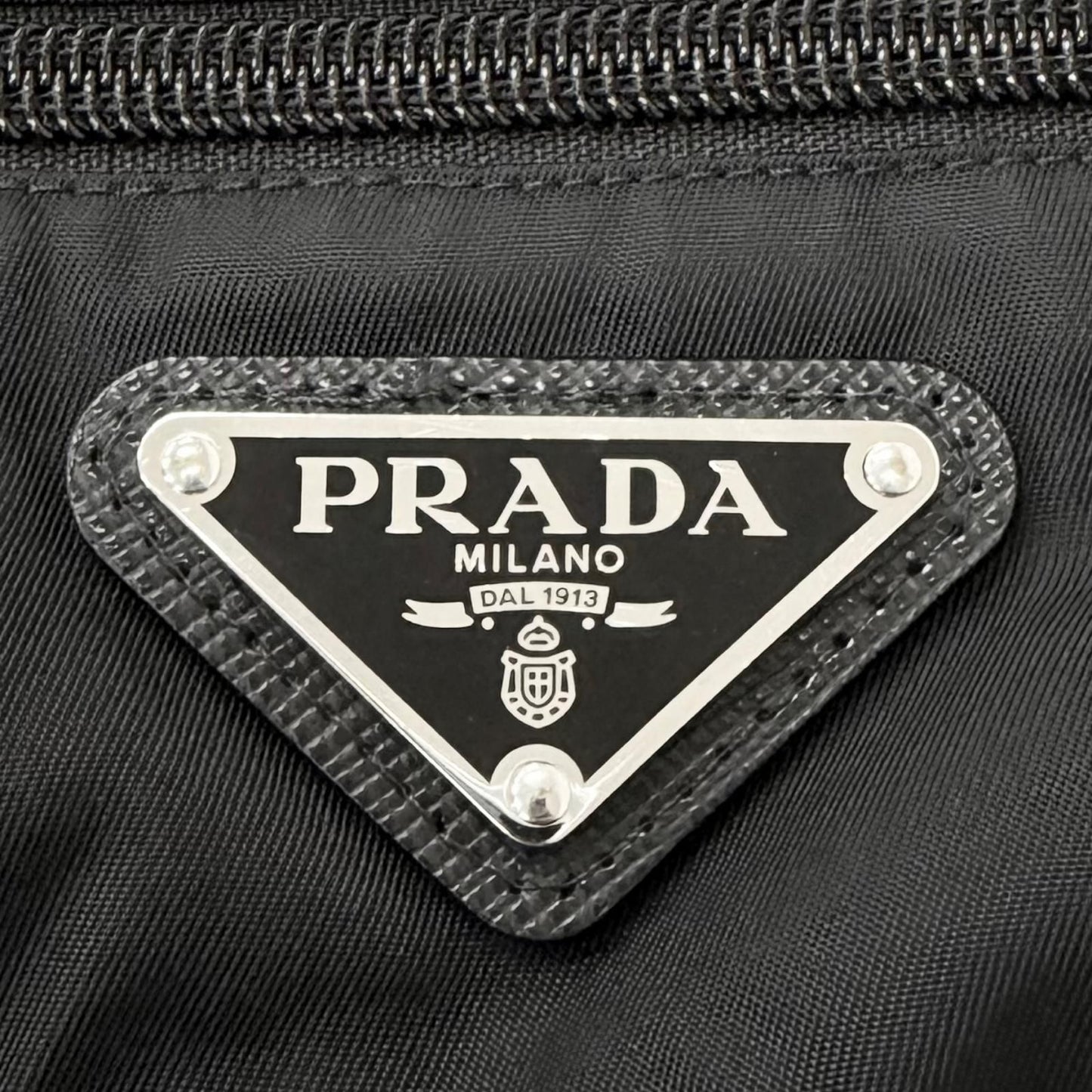 Prada Triangle Logo Re-Nylon Technical Cotton Jogger Pants Black — view 5