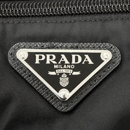 Prada Triangle Logo Re-Nylon Technical Cotton Jogger Pants Black — view 5