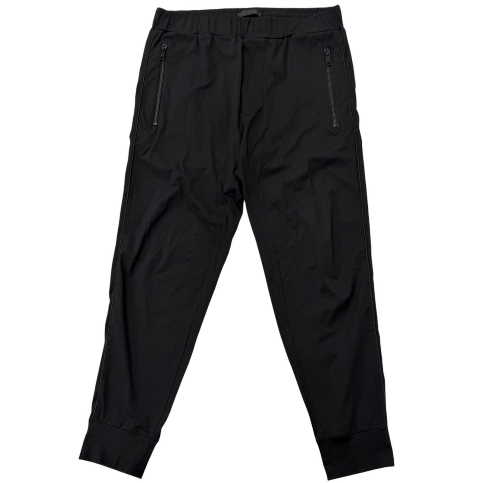 Prada Triangle Logo Re-Nylon Technical Cotton Jogger Pants Black