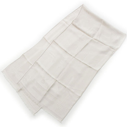 Hermes Silk les Sangles Echarpe Shawl Gray Scarf