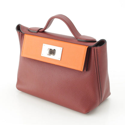 Hermes Van Quatre 21 Mini Ever Color 2-Way Shoulder Handbag 24 Rouge Ash Orange — view 2