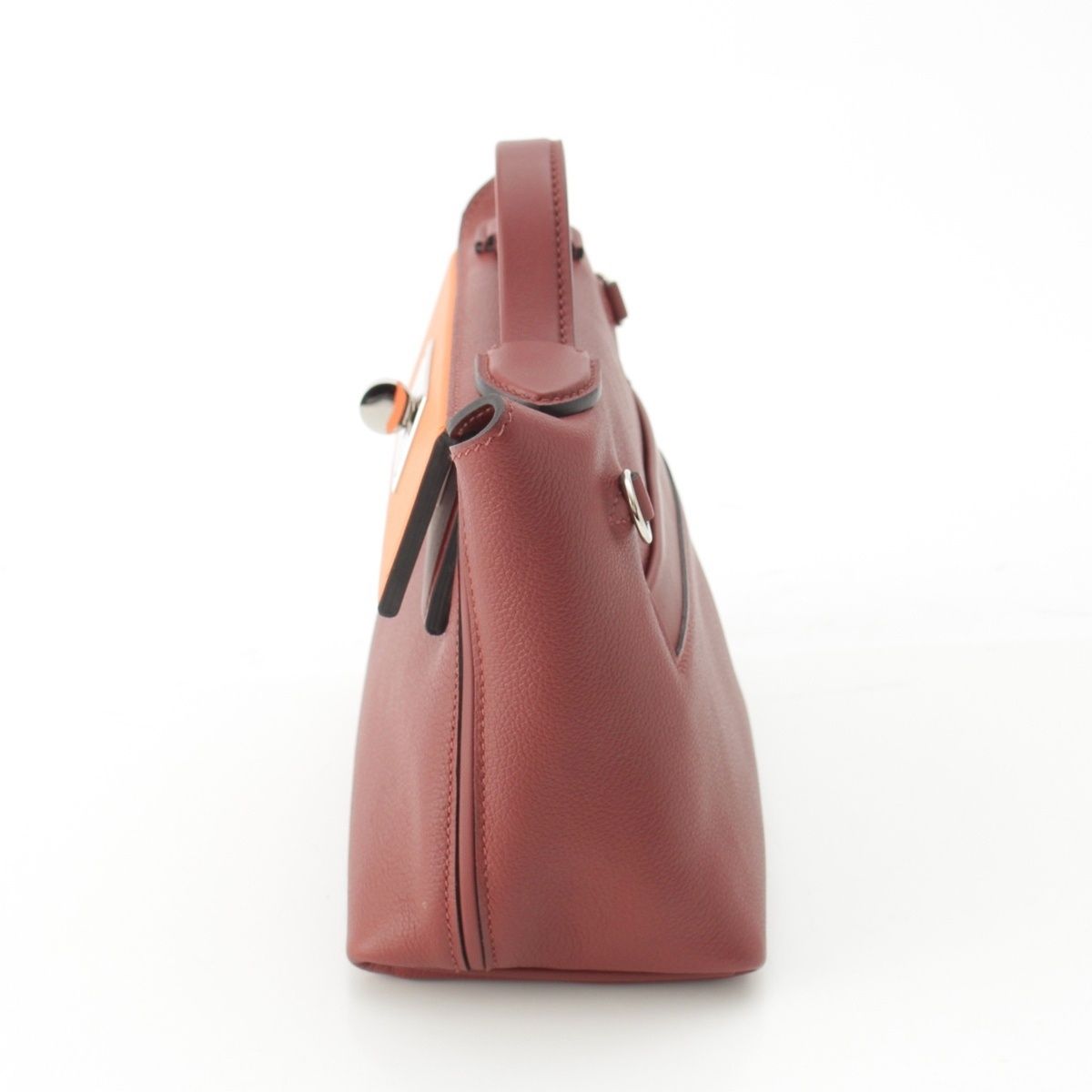 Hermes Van Quatre 21 Mini Ever Color 2-Way Shoulder Handbag 24 Rouge Ash Orange — view 3
