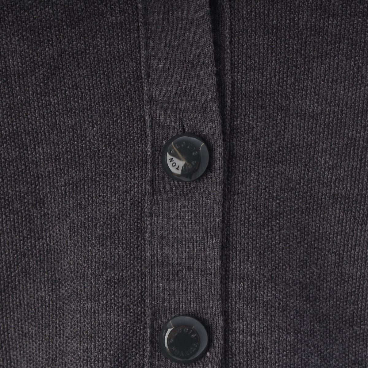 Louis Vuitton Wool Silk Knit Scarf Docking Cardigan Top Gray Multicolor XS — view 8