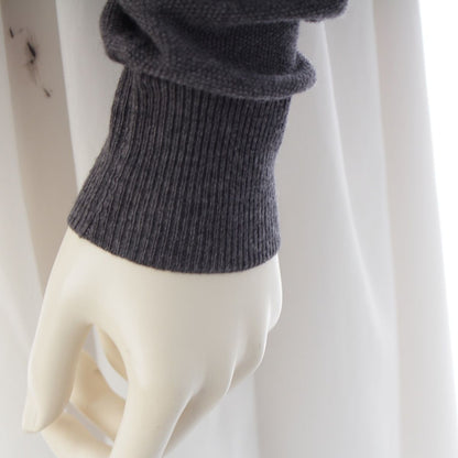 Louis Vuitton Wool Silk Knit Scarf Docking Cardigan Top Gray Multicolor XS — view 7