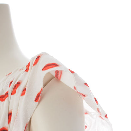 Prada Lip Print Tuck Dress — view 6