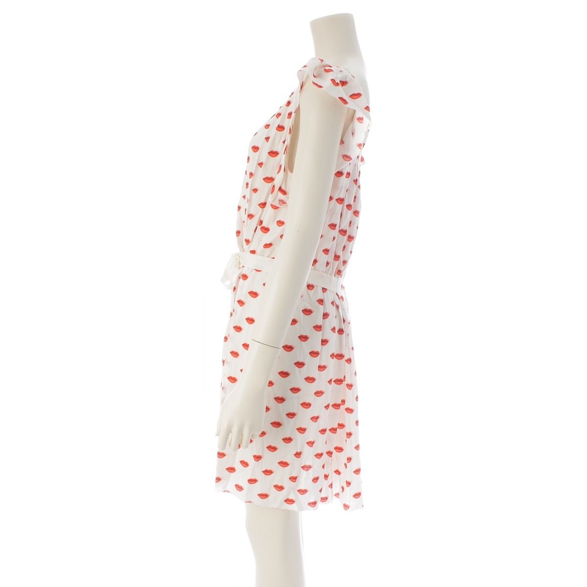 Prada Lip Print Tuck Dress — view 3