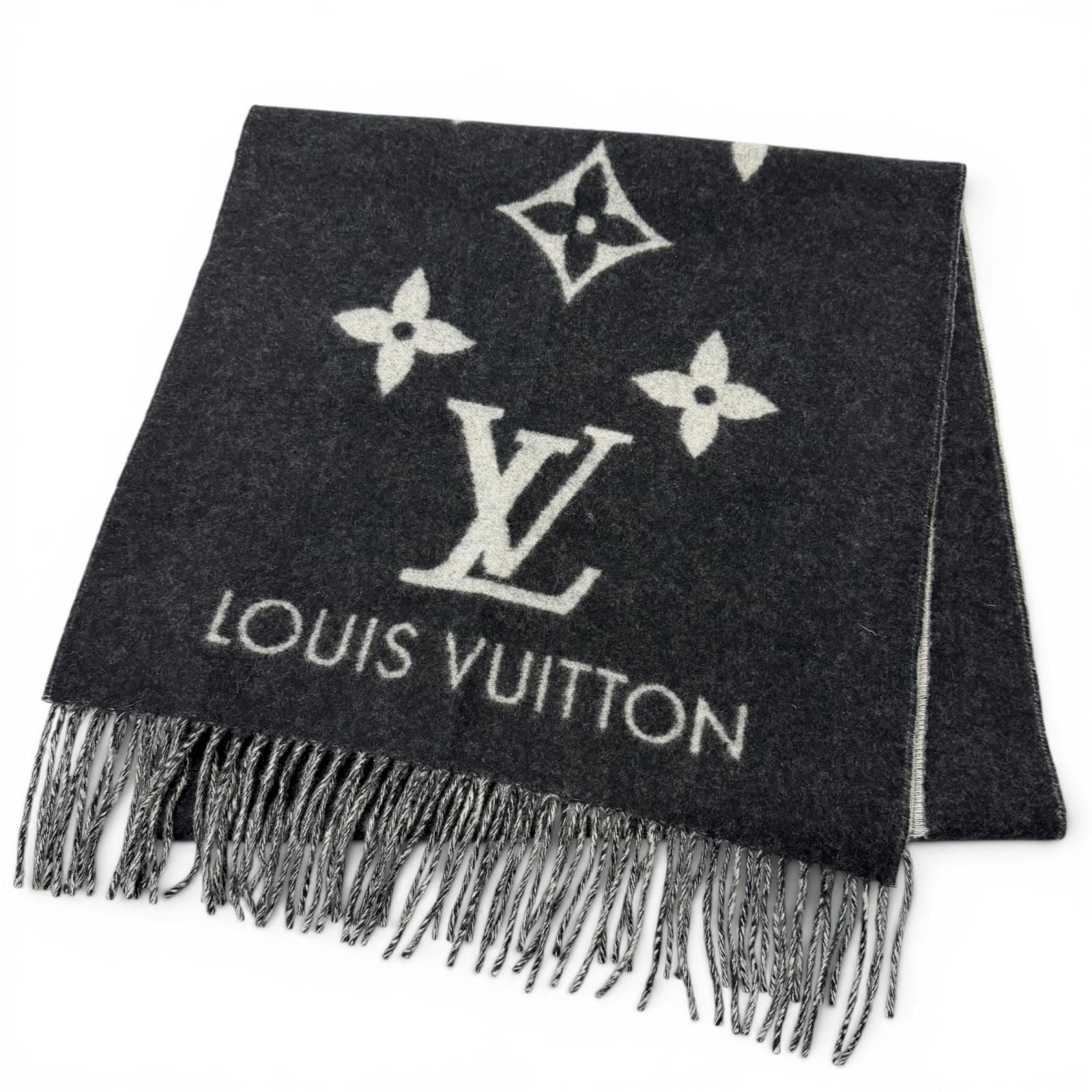 Louis Vuitton Echarpe Reykjavik Cashmere Scarf Black