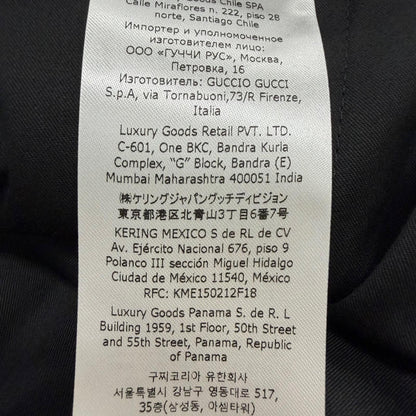Gucci Wool GG Logo Allover Pattern Single Trousers Pants Charcoal Gray 52 — view 8