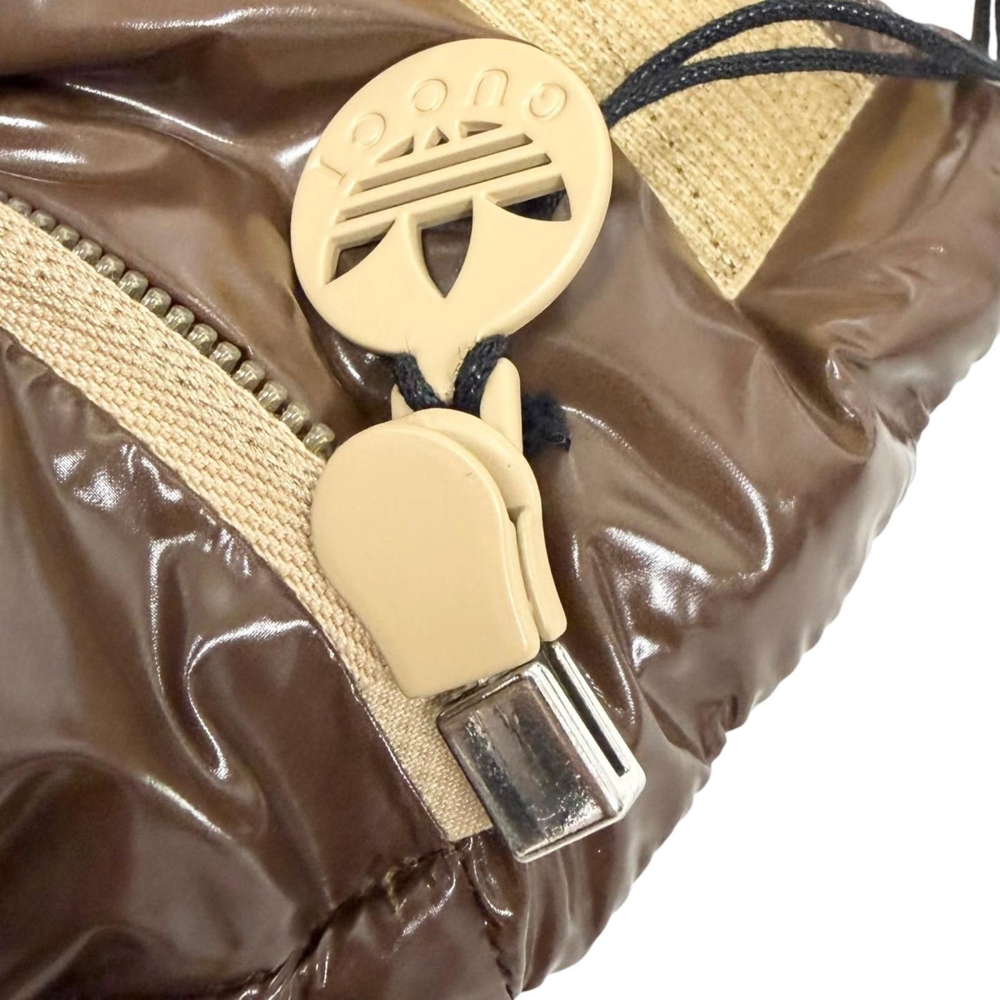 Gucci Adidas Web Line Three Stripes Hooded Down Vest Brown 54 — view 7