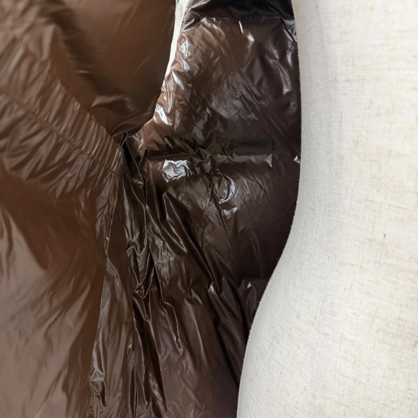 Gucci Adidas Web Line Three Stripes Hooded Down Vest Brown 54 — view 5