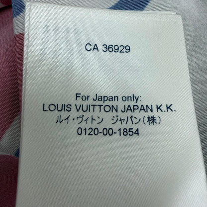 Louis Vuitton Silk Blend Logo Graphic Shirt Long Sleeve Multi 38 — view 9