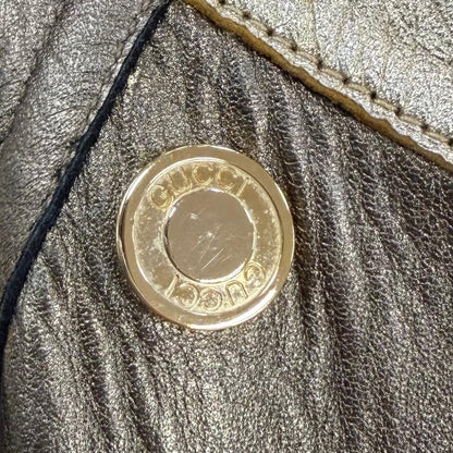 Gucci Vintage Sheepskin Era Lambskin Coat Gold 42 — view 7
