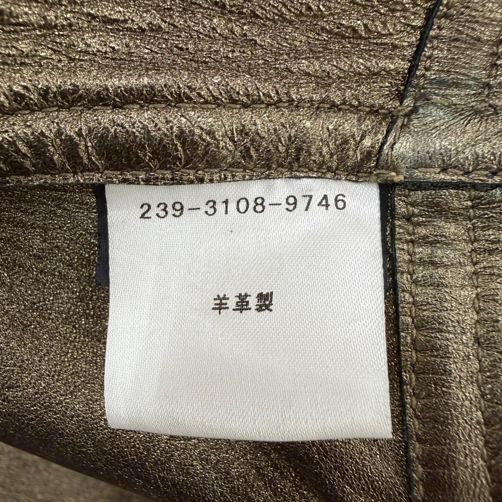 Gucci Vintage Sheepskin Era Lambskin Coat Gold 42 — view 9