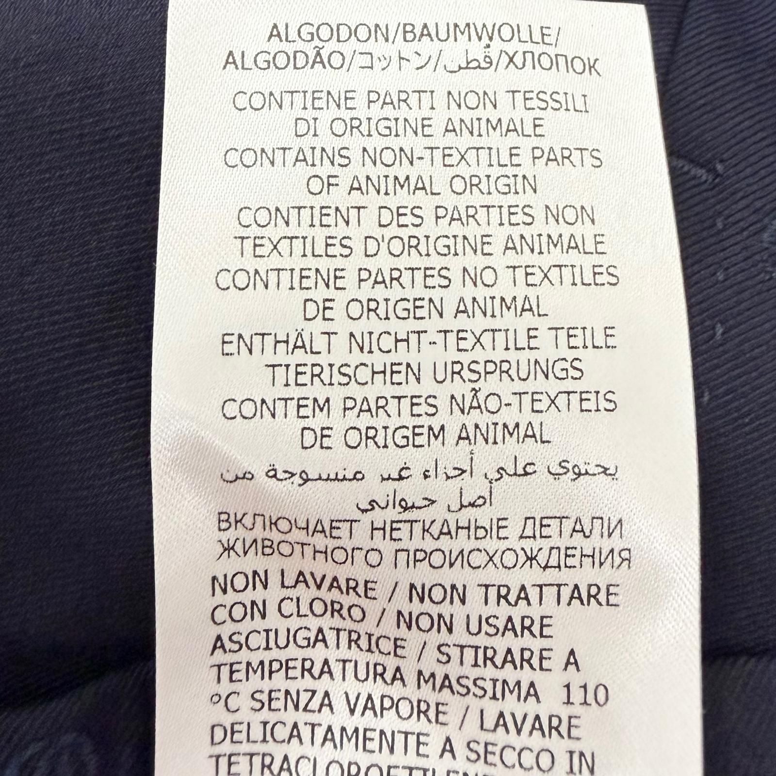 Gucci Wool GG Logo Allover Pattern Single Trousers Pants Navy 52 Swiss — view 8