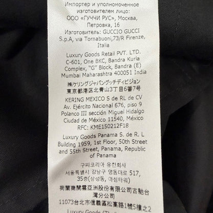 Gucci Wool GG Logo Allover Pattern Single Trousers Pants Navy 52 Swiss — view 9