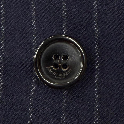 Saint Laurent Paris Striped Pattern Peak Lapel Double Breasted Tailored 48 — view 6