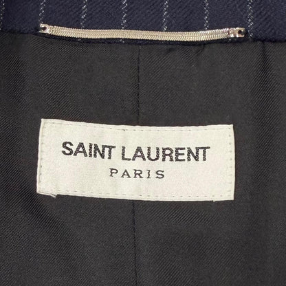 Saint Laurent Paris Striped Pattern Peak Lapel Double Breasted Tailored 48 — view 7