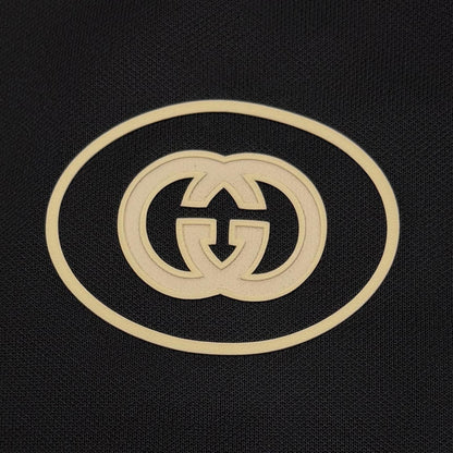 Gucci Interlocking Web Stripe Zipup Truck Jacket Black — view 6
