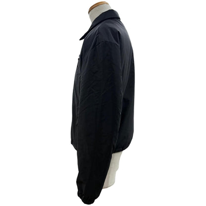 Prada Triangle Logo Plate Zip Up Padded Jacket Black XS — view 3