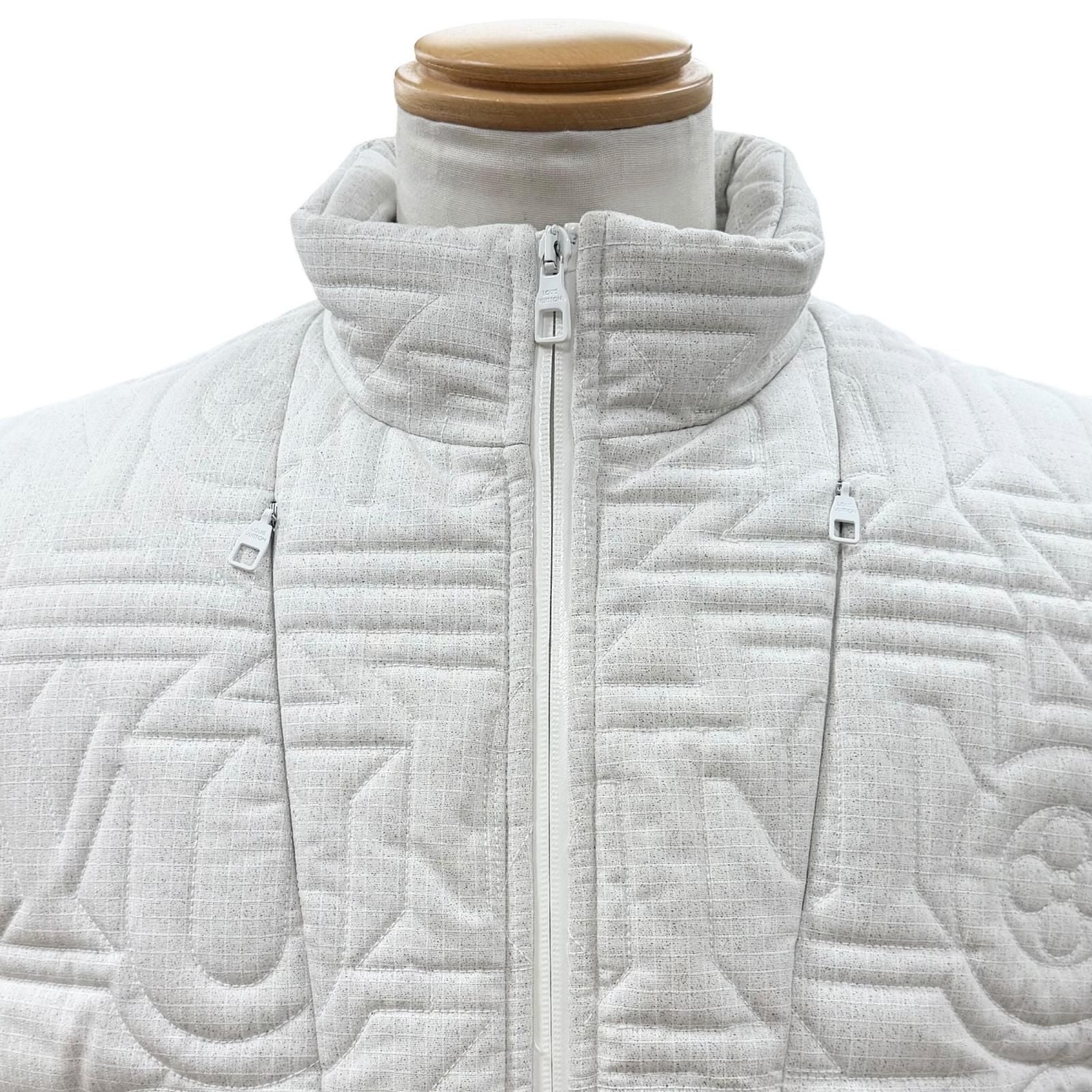 Louis Vuitton Quilted Snow Zip Up Down Vest White 46 — view 2