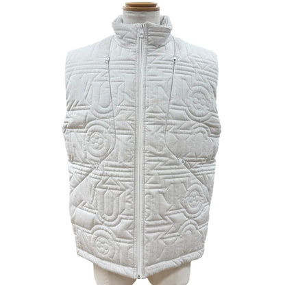 Louis Vuitton Quilted Snow Zip Up Down Vest White 46