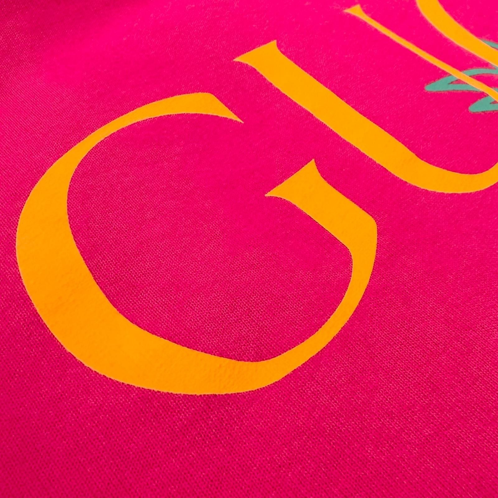 Gucci Cotton 100% Logo Print Pullover Hoodie Pink XS — view 5