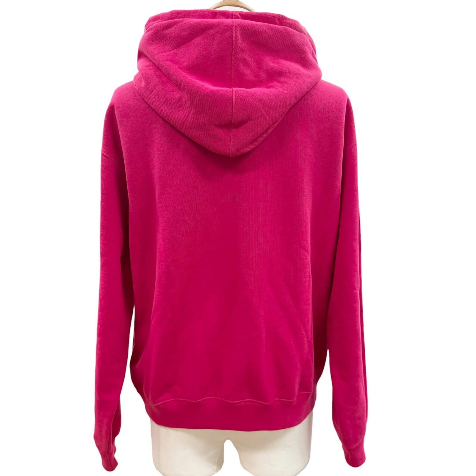 Gucci Cotton 100% Logo Print Pullover Hoodie Pink XS — view 4