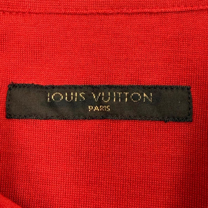 Louis Vuitton Cotton Silk Logo Embroidery Long Sleeve Shirt Red 42 — view 7