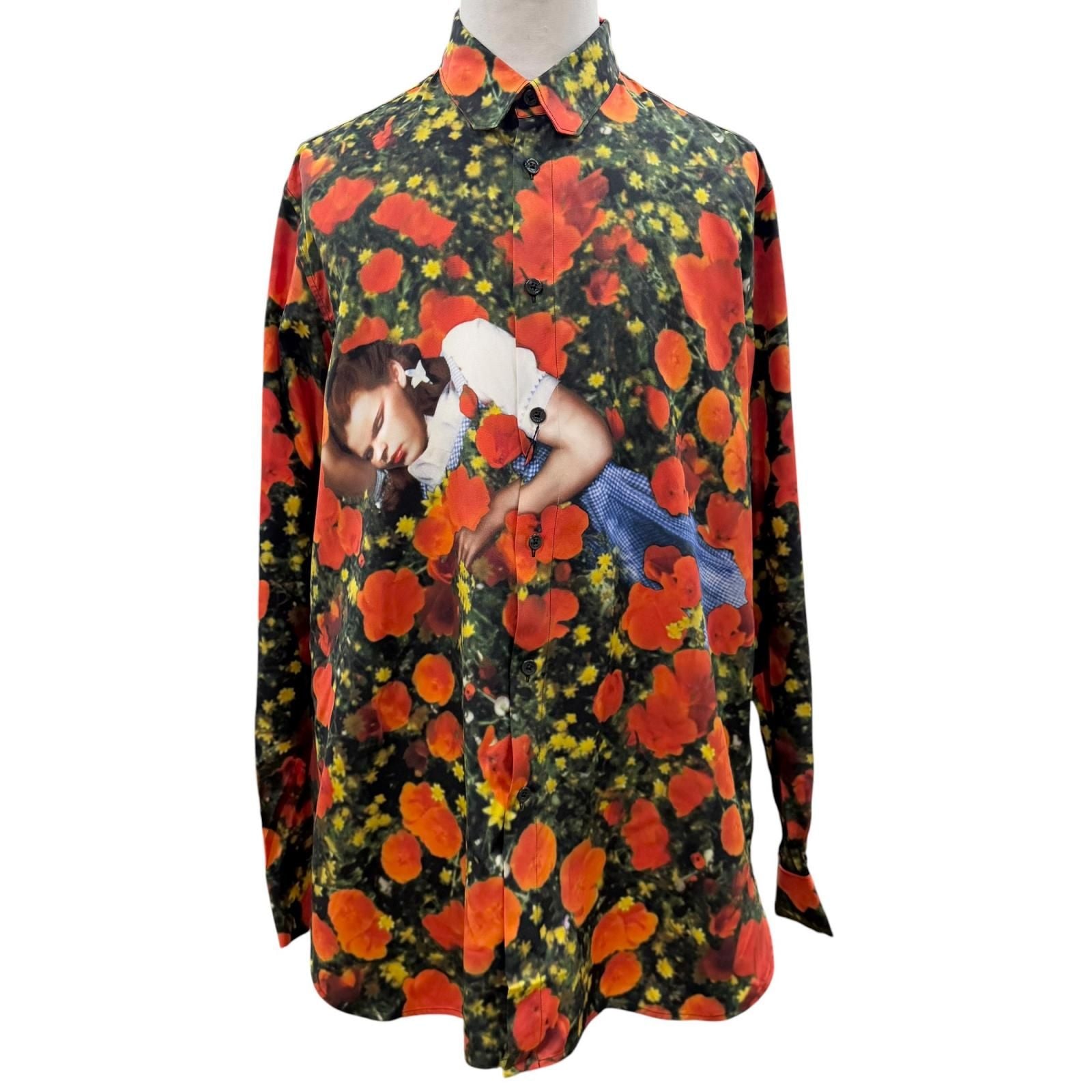 Louis Vuitton Wizard of Oz Silk 100% Allover Print Long Sleeve Shirt Multi