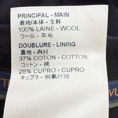 Louis Vuitton Striped Pattern Single Trousers Pants Navy 52 — view 8