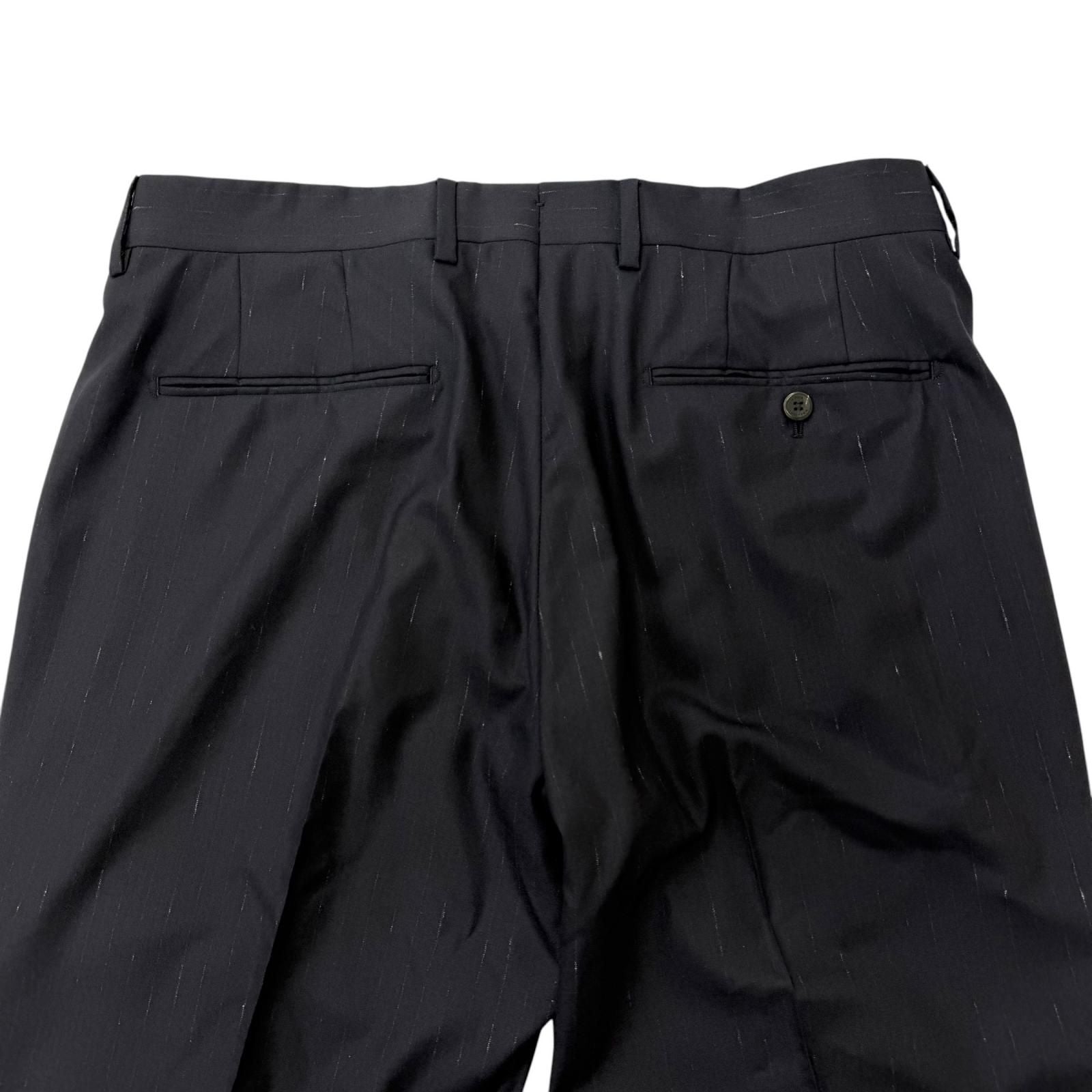 Louis Vuitton Striped Pattern Single Trousers Pants Navy 52 — view 4