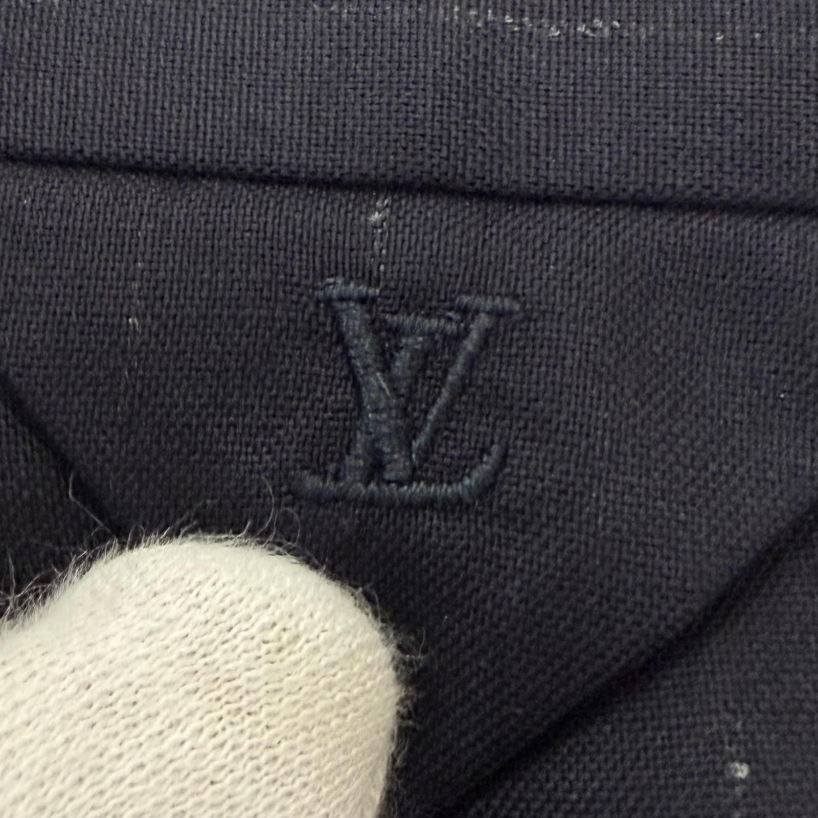 Louis Vuitton Striped Pattern Single Trousers Pants Navy 52 — view 5