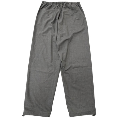Prada Virgin Wool Cotton Triangle Patch Chef Pants Gray — view 2