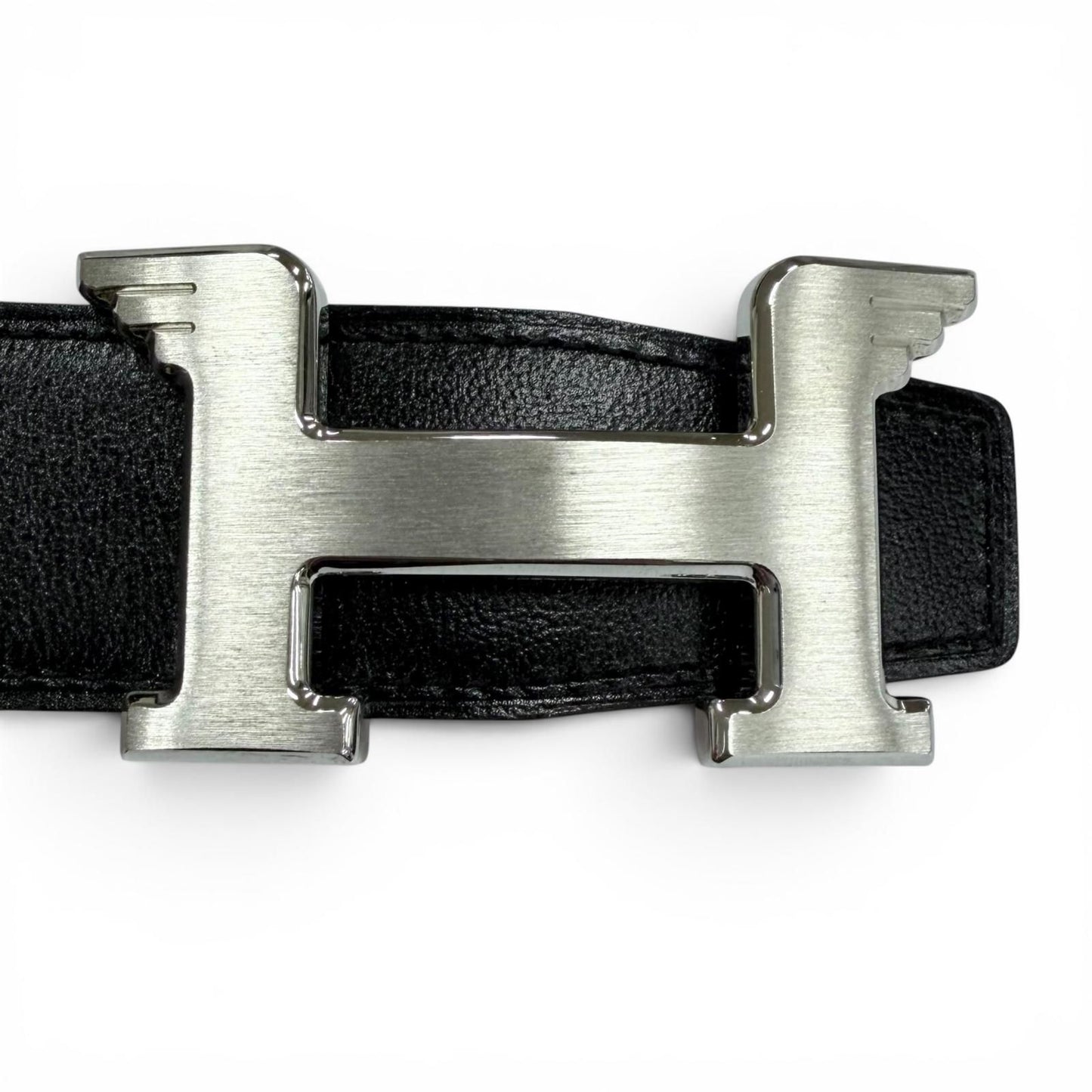 Hermes Constance Pegasus Box Calf Togo Silver Reversible Belt Black Orange — view 4