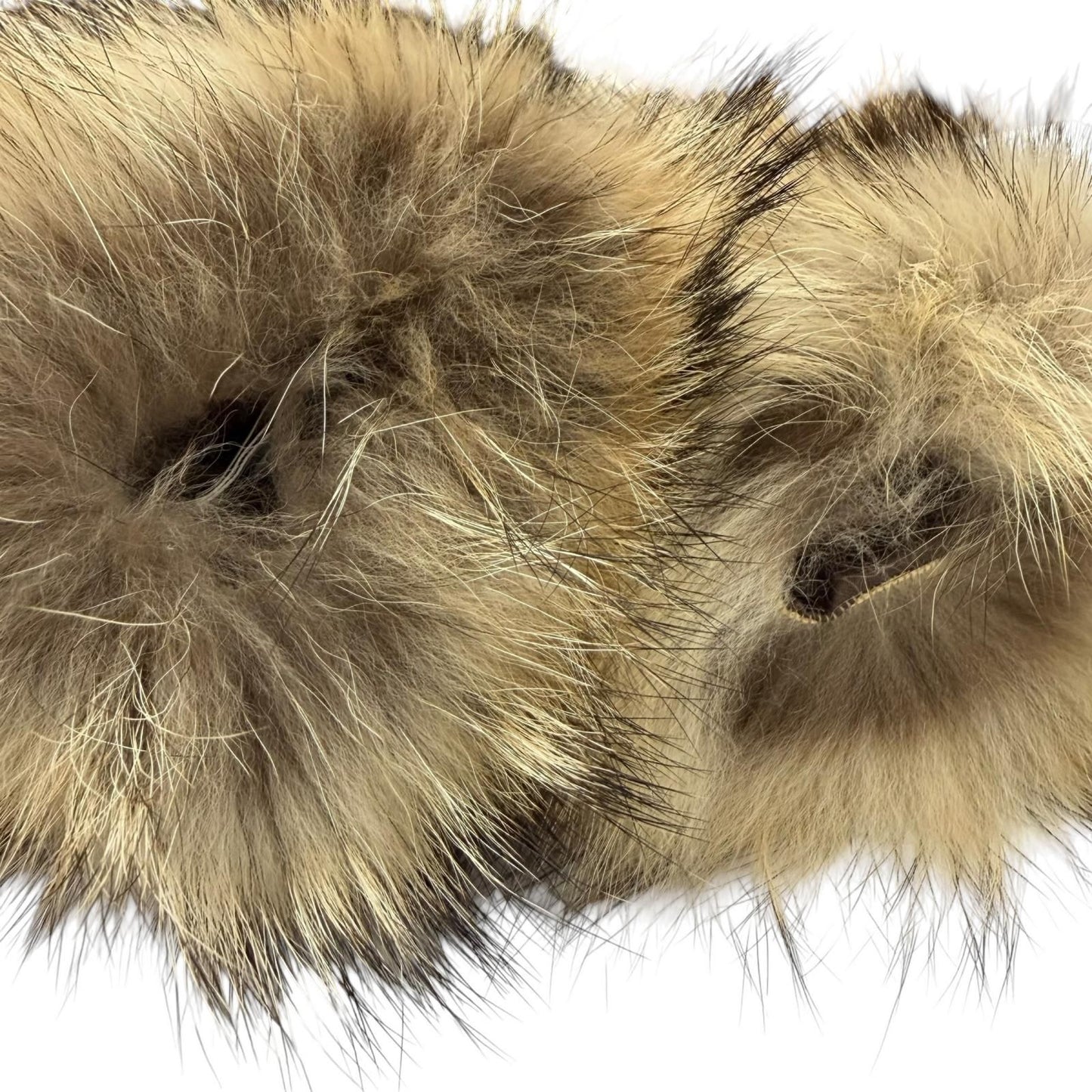 Hermes Raccoon Fur Tippet Fur Shawl Brown Scarf — view 6