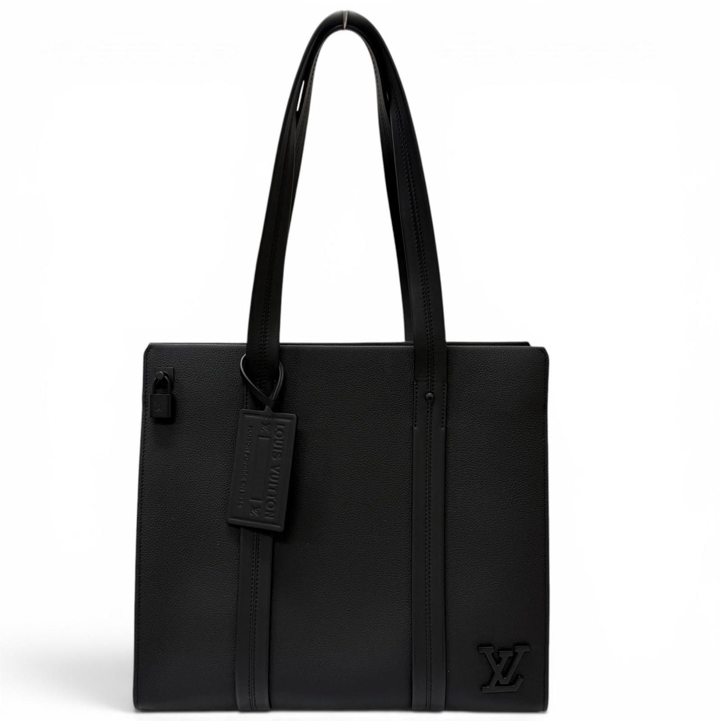 Louis Vuitton LV Aerogram Takeoff Leather Tote Black
