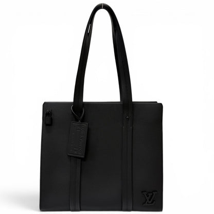 Louis Vuitton LV Aerogram Takeoff Leather Tote Black