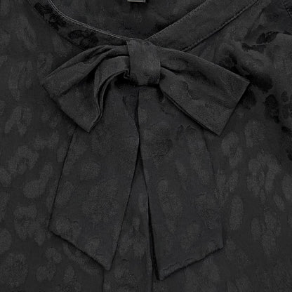 Chanel Silk 100% CC Logo Pattern with Button Long Sleeve Shirt Blouse Black 40 — view 5