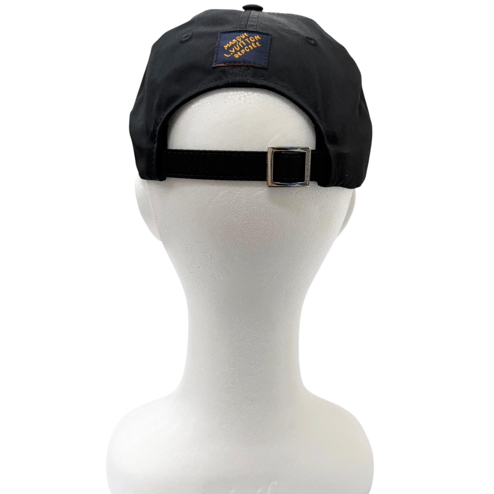 Louis Vuitton Cap Signature Logo Embroidery Baseball Cap Noir — view 3