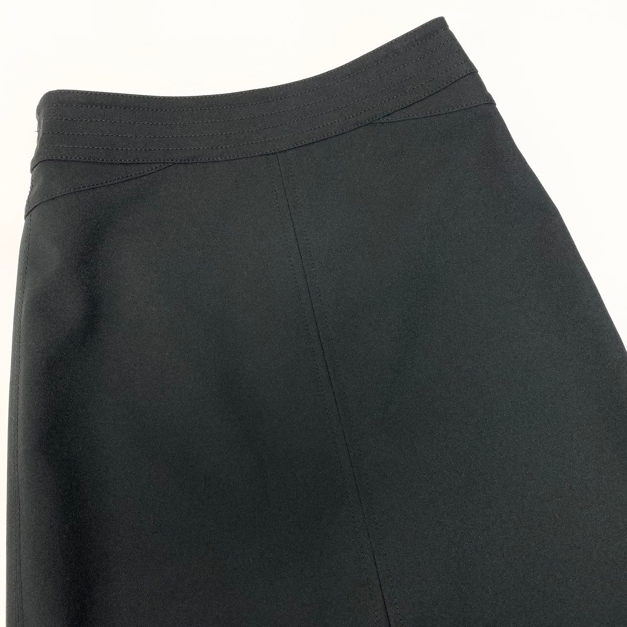 Louis Vuitton Silver Large Zip Black Mini Skirt — view 4