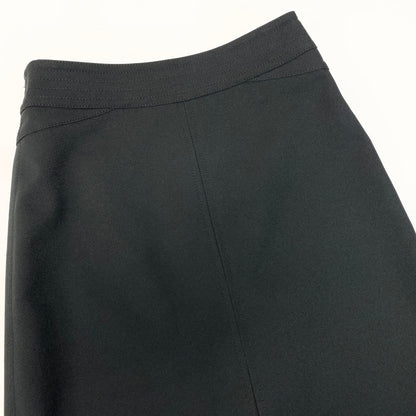 Louis Vuitton Silver Large Zip Black Mini Skirt — view 4