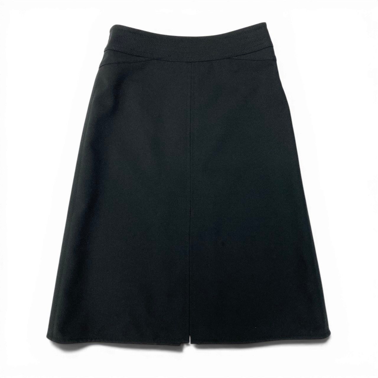 Louis Vuitton Silver Large Zip Black Mini Skirt — view 2