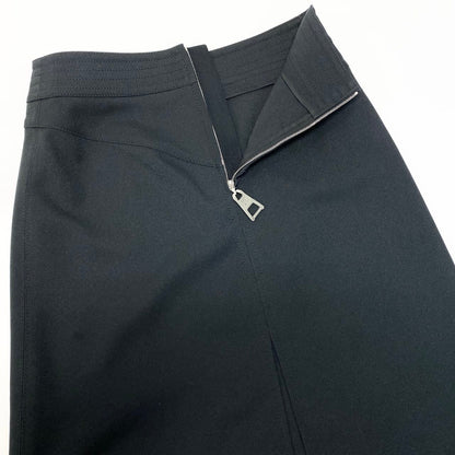 Louis Vuitton Silver Large Zip Black Mini Skirt — view 5