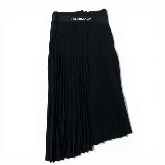 Balenciaga Pleated Skirt Wrap Asymmetric