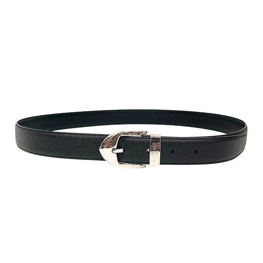 Louis Vuitton Taiga Belt Ceinture Classic 100 Ardoise Black Male — view 2