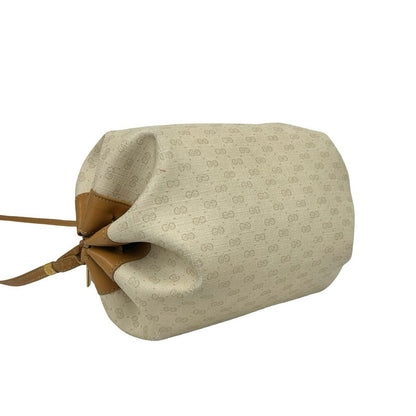 Gucci Vintage Micro GG Leather Shoulder Bag Crossbody Pochette Beige — view 5