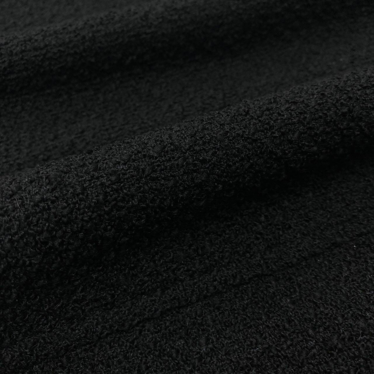 Chanel Tweed Skirt Knee Length Black Wool — view 7