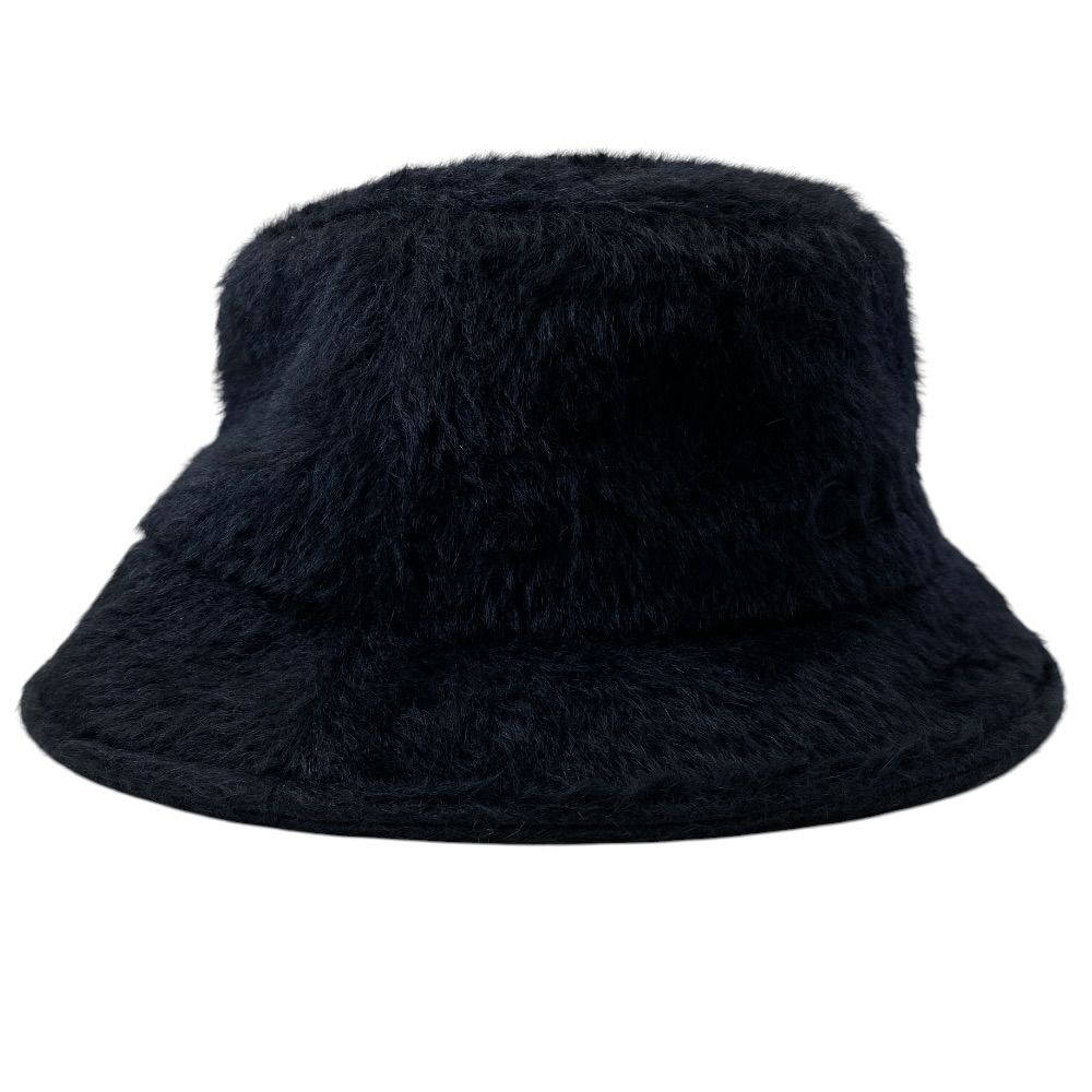 Celine Bucket Hat Logo Embroidery Alpaca Black Going — view 4