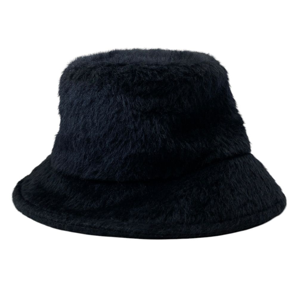 Celine Bucket Hat Logo Embroidery Alpaca Black Going — view 3