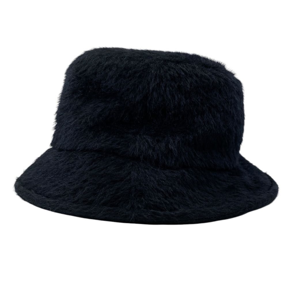 Celine Bucket Hat Logo Embroidery Alpaca Black Going — view 2
